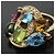 Bulgari Anello Bvlgari Astrale Cerchi Multi-Gem D'oro - vista 6