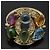 Bulgari Anello Bvlgari Astrale Cerchi Multi-Gem D'oro - vista 7