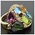 Bulgari Anello Bvlgari Astrale Cerchi Multi-Gem D'oro - vista 8