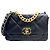 Borsa Chanel 19 in agnello nero