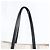 Jimmy Choo Leder-Canvas-Shopper Schwarz Aus weiß - Ansicht 2