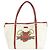 Gucci GG Supreme Tattoo Heart Tote Bag Red Eggshell