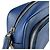 Borsa a spalla in pelle blu Prada - vista 7