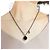 Collana Pendente Oblique Circle da Uomo Christian Dior Nero Argento - vista 9