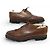 SCARPE PARABOOT AZAY GRIFF II DERBY 12 46 SUOLE IN GOMMA DI CUOIO Marrone - vista 3