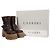 Stivaletti in pelle marrone con lacci in shearling Casadei Rosso - vista 5