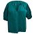 Blusa de manga abullonada con lazo frontal Ulla Johnson en algodón teal Verde
