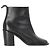 Botines de cuero negro con acento de cadena Givenchy