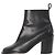 Botines de cuero negro con acento de cadena Givenchy - vista 2