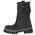 Botas de cano médio Louis Vuitton x Timberland em couro preto - vista 2