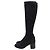 Rene Caovilla Botas altas de tacón bloque René Caovilla en ante negro - vista 4
