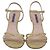 Sandali con cinturino alla caviglia Stuart Weitzman Starla 80 in glitter dorato D'oro - vista 3