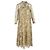 Céline Abito maxi a maniche lunghe in seta multicolore con stampa floreale Celine