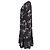 Edge Céline Abito midi a maniche lunghe in seta nera con stampa floreale Celine Nero - vista 2
