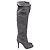 Knöchelhohe Stiefel aus grauem Wildleder mit Echsenprägung von Jimmy Choo