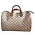 Louis Vuitton Speedy 35 Handtasche Blau Stoff