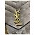 Borsa a Spalla Loulou Toy in Suede Grigio di Saint Laurent - vista 12