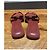 Sandali Hermès Oran in pelle bordeaux Bordò - vista 9