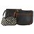 BOTTEGA VENETA Borsa a Mano Tela PVC Camoscio 3 Set Beige Nero Auth bs33367