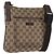 Borsa a Spalla GG Canvas Gucci Beige Argento 122793 Auth 172259