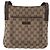 Borsa a Spalla GG Canvas Gucci Beige Argento 122793 Auth 172259 - vista 2