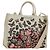 Bulgari Borsa BVLGARI in tela 2way MARY KATRANTZOU Collaborazione Bianco Oro Auth 173206M D'oro