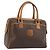 Céline Borsa a mano in tela Macadam CELINE in pelle PVC marrone oro Auth ep13448 D'oro