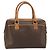 Céline Borsa a mano in tela Macadam CELINE in pelle PVC marrone oro Auth ep13448 D'oro - vista 2