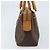 Céline Borsa a mano in tela Macadam CELINE in pelle PVC marrone oro Auth ep13448 D'oro - vista 4