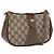 Borsa Sherry Line GG Supreme Web di GUCCI in PVC beige e oro 72 02 024 Auth 171796 D'oro