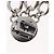 Clip per cintura in metallo argento CHANEL COCO Mark Chain per costumi CC Auth 133239M - vista 10