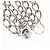 Clip per cintura in metallo argento CHANEL COCO Mark Chain per costumi CC Auth 133239M - vista 2