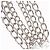 Clip per cintura in metallo argento CHANEL COCO Mark Chain per costumi CC Auth 133239M - vista 3