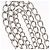 Clip per cintura in metallo argento CHANEL COCO Mark Chain per costumi CC Auth 133239M - vista 4