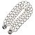 Clip per cintura in metallo argento CHANEL COCO Mark Chain per costumi CC Auth 133239M - vista 6