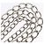 Clip per cintura in metallo argento CHANEL COCO Mark Chain per costumi CC Auth 133239M - vista 9