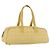 CHANEL Nuova Borsa da Viaggio in Nylon Gialla Argento CC Auth LNZ232 Giallo