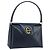 Borsa a mano GUCCI in pelle blu navy con oro 000 406 1080 Auth 173159 D'oro