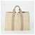 Hermès HERMES Borsa Fourre Tout in Tela 3 Pezzi Beige Marrone Nero Auth ti3717 - vista 2