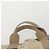 Hermès HERMES Borsa Fourre Tout in Tela 3 Pezzi Beige Marrone Nero Auth ti3717 - vista 6