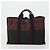 Hermès HERMES Borsa Fourre Tout in Tela 3 Pezzi Beige Marrone Nero Auth ti3717 - vista 9