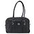 Borsa a mano in pelle nera e argento Gancini di Salvatore Ferragamo Auth am10666 Nero - vista 13