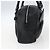 Borsa a mano in pelle nera e argento Gancini di Salvatore Ferragamo Auth am10666 Nero - vista 4