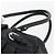 Borsa a mano in pelle nera e argento Gancini di Salvatore Ferragamo Auth am10666 Nero - vista 8