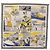 Hermès Foulard HERMES Carre 90 ""DOUBLE FACE WOW"" in seta multicolore Auth am10818SAM