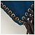 Borsa a Spalla PRADA Nylon Blu Oro Auth 171065V D'oro - vista 16