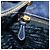 Borsa a Spalla PRADA Nylon Blu Oro Auth 171065V D'oro - vista 24