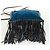 Borsa a Spalla PRADA Nylon Blu Oro Auth 171065V D'oro - vista 5