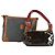 BALLY Borsa a Spalla in PVC Lucido 2 Pezzi Bordeaux Blu Auth 169519 Bordò