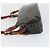 BALLY Borsa a Spalla in PVC Lucido 2 Pezzi Bordeaux Blu Auth 169519 Bordò - vista 13